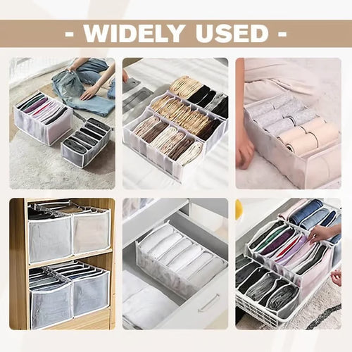 ✨ Space-Saving Wardrobe Organizer 👕 | Foldable & Multi-Compartment Clothing Storage 🏡💖