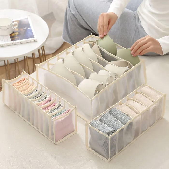 ✨ Space-Saving Wardrobe Organizer 👕 | Foldable & Multi-Compartment Clothing Storage 🏡💖