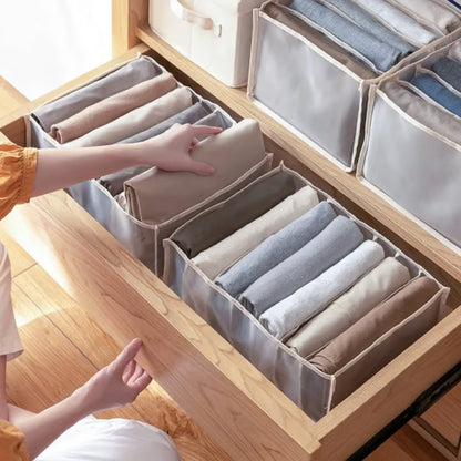 ✨ Space-Saving Wardrobe Organizer 👕 | Foldable & Multi-Compartment Clothing Storage 🏡💖