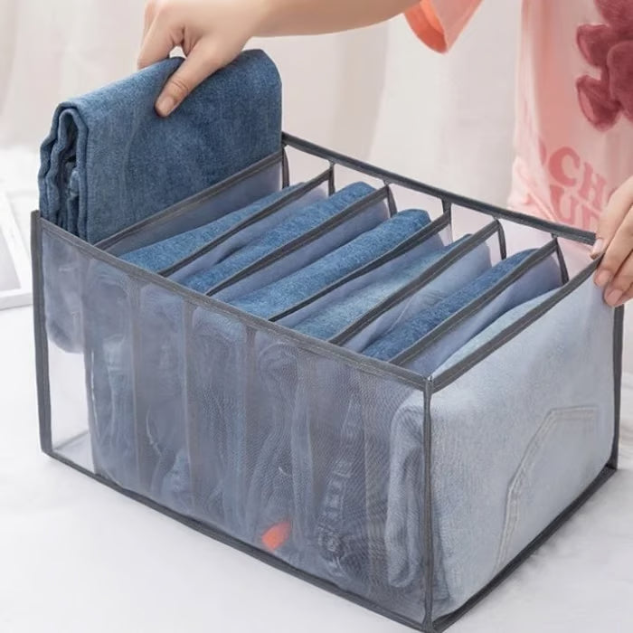 ✨ Space-Saving Wardrobe Organizer 👕 | Foldable & Multi-Compartment Clothing Storage 🏡💖