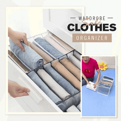 ✨ Space-Saving Wardrobe Organizer 👕 | Foldable & Multi-Compartment Clothing Storage 🏡💖