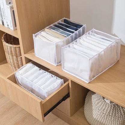 ✨ Space-Saving Wardrobe Organizer 👕 | Foldable & Multi-Compartment Clothing Storage 🏡💖