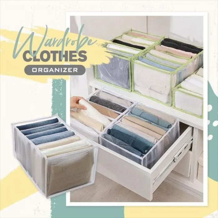✨ Space-Saving Wardrobe Organizer 👕 | Foldable & Multi-Compartment Clothing Storage 🏡💖