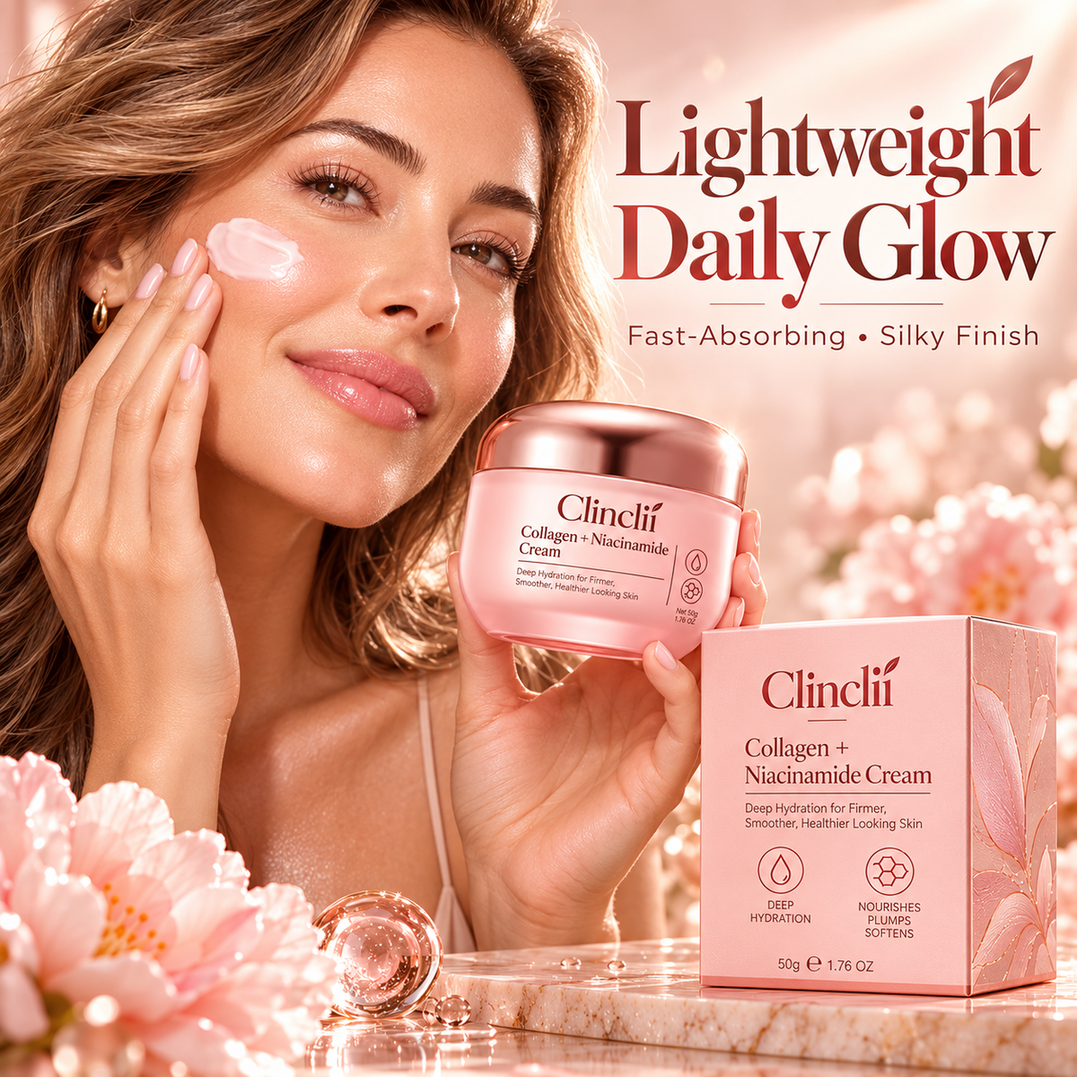 Collagen & Niacinamide Cream|Highly Effective Brightening & Firming|Deep Hydration