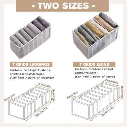 ✨ Space-Saving Wardrobe Organizer 👕 | Foldable & Multi-Compartment Clothing Storage 🏡💖