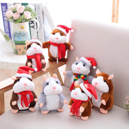 🥳2026 HOT SALE🥳💞50K+ SOLD! 🐹✨Talking Hamster Plush – repeats whatever you say, auto head-shaking, hilarious fun for kids & adults. Perfect gift & pet entertainment! 🎁💚