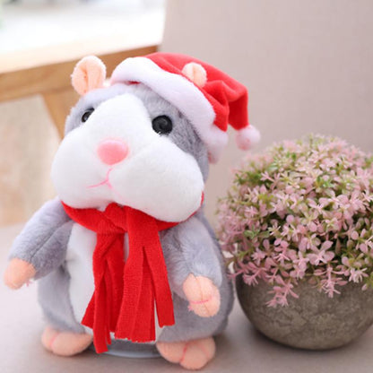 🥳2026 HOT SALE🥳💞50K+ SOLD! 🐹✨Talking Hamster Plush – repeats whatever you say, auto head-shaking, hilarious fun for kids & adults. Perfect gift & pet entertainment! 🎁💚