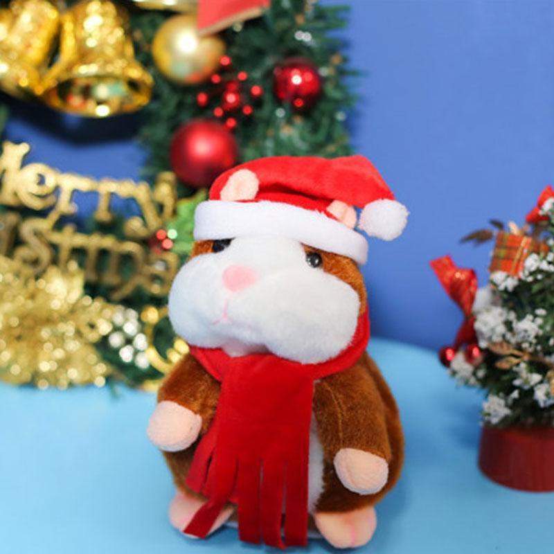 🥳2026 HOT SALE🥳💞50K+ SOLD! 🐹✨Talking Hamster Plush – repeats whatever you say, auto head-shaking, hilarious fun for kids & adults. Perfect gift & pet entertainment! 🎁💚