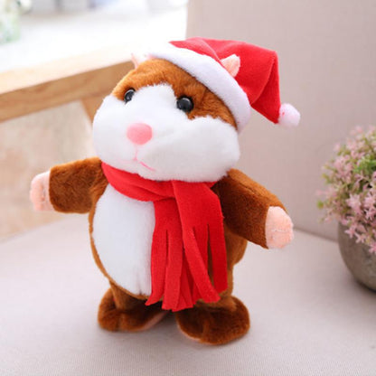 🥳2026 HOT SALE🥳💞50K+ SOLD! 🐹✨Talking Hamster Plush – repeats whatever you say, auto head-shaking, hilarious fun for kids & adults. Perfect gift & pet entertainment! 🎁💚