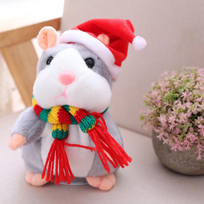 🥳2026 HOT SALE🥳💞50K+ SOLD! 🐹✨Talking Hamster Plush – repeats whatever you say, auto head-shaking, hilarious fun for kids & adults. Perfect gift & pet entertainment! 🎁💚