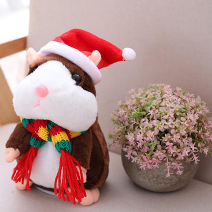 🥳2026 HOT SALE🥳💞50K+ SOLD! 🐹✨Talking Hamster Plush – repeats whatever you say, auto head-shaking, hilarious fun for kids & adults. Perfect gift & pet entertainment! 🎁💚